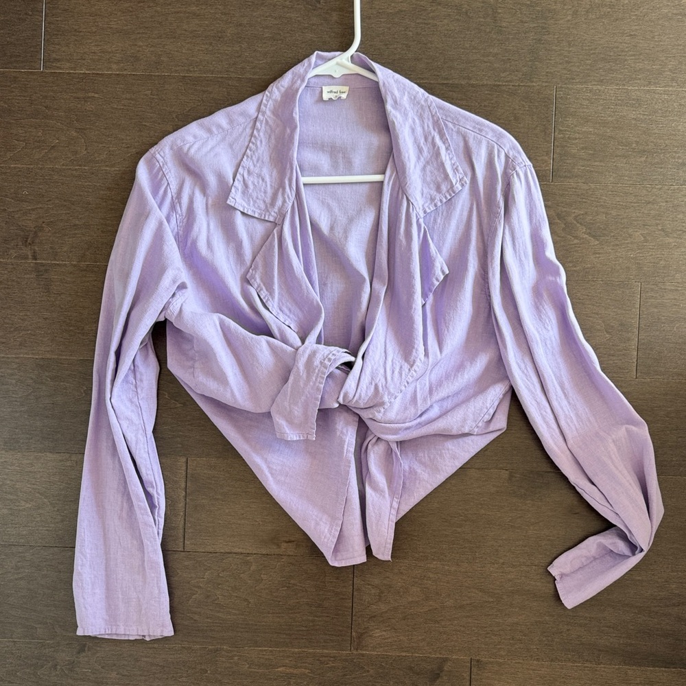 Wilfred Linen Lavender Women's Top
